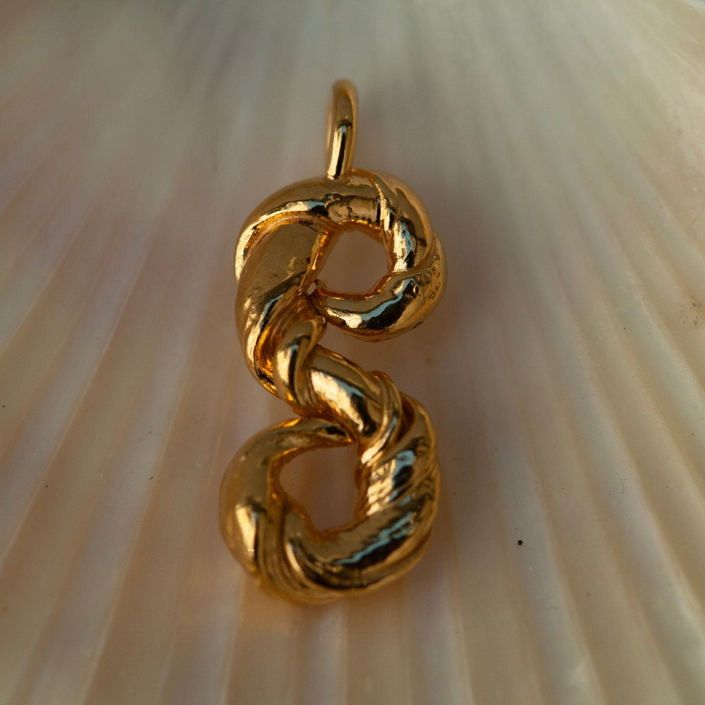 Golden Root Letter 'S' Pendant