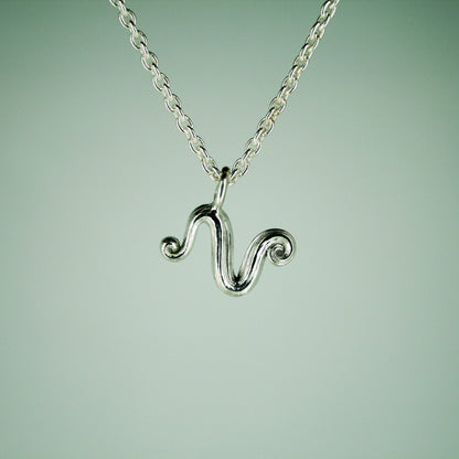 Love Letter - Letter Pendant in Sterling Silver