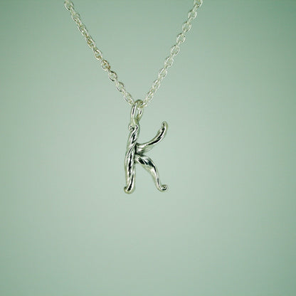 Love Letter - Letter Pendant in Sterling Silver