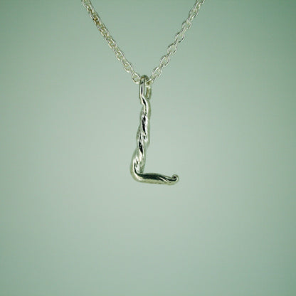 Love Letter - Letter Pendant in Sterling Silver