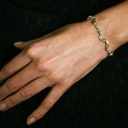 Swirl Bracelet - Sterling Silver