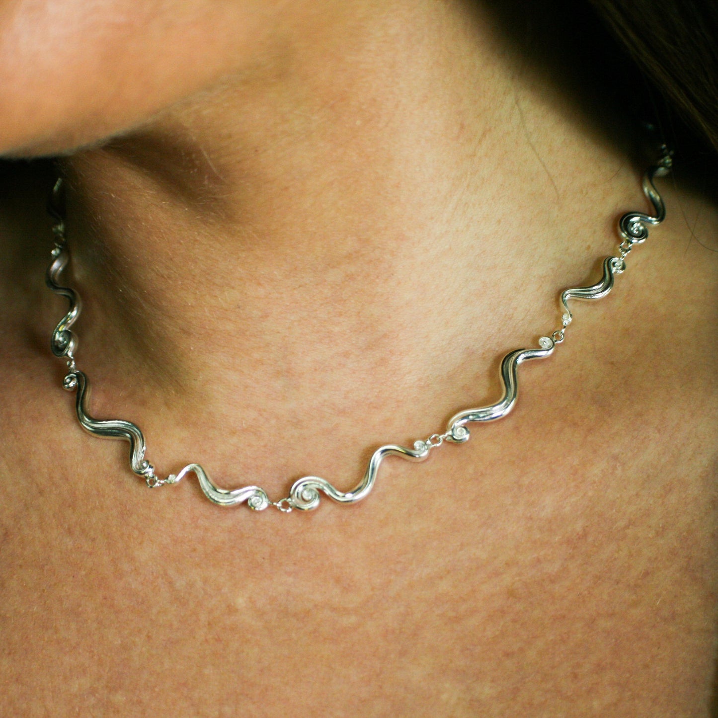 Swirl Chain - Sterling Silver