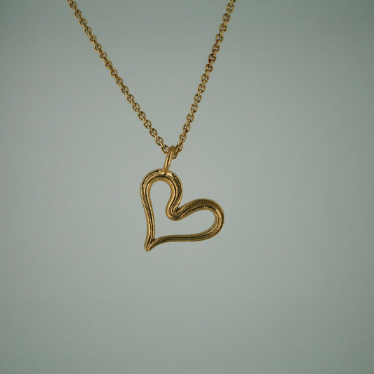 Leopoldíne Heart Pendant - Gold Plated