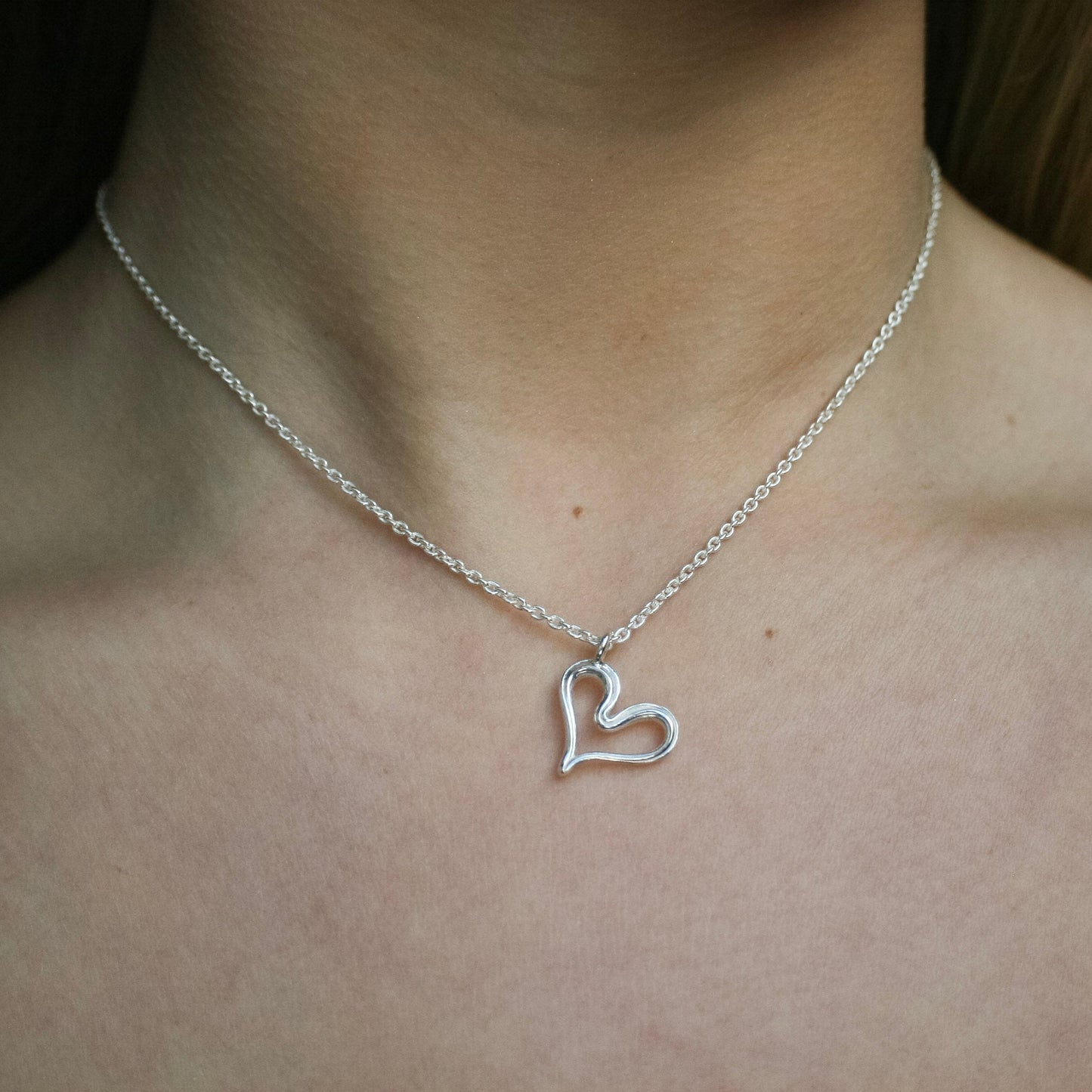 Leopoldíne Heart Pendant - Sterling Silver