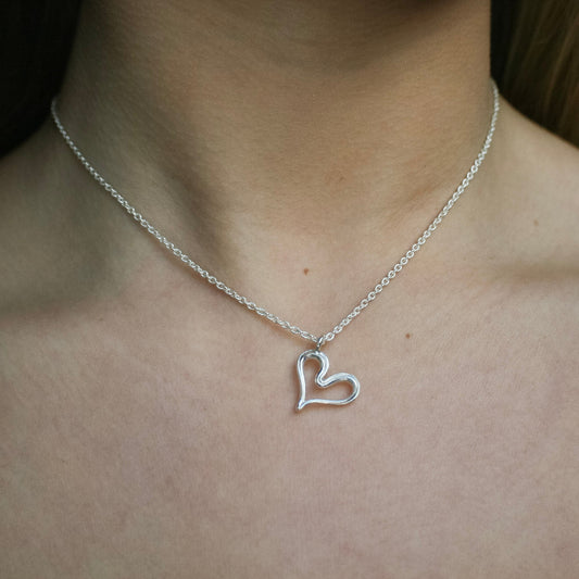 Leopoldíne Heart Pendant - Sterling Silver