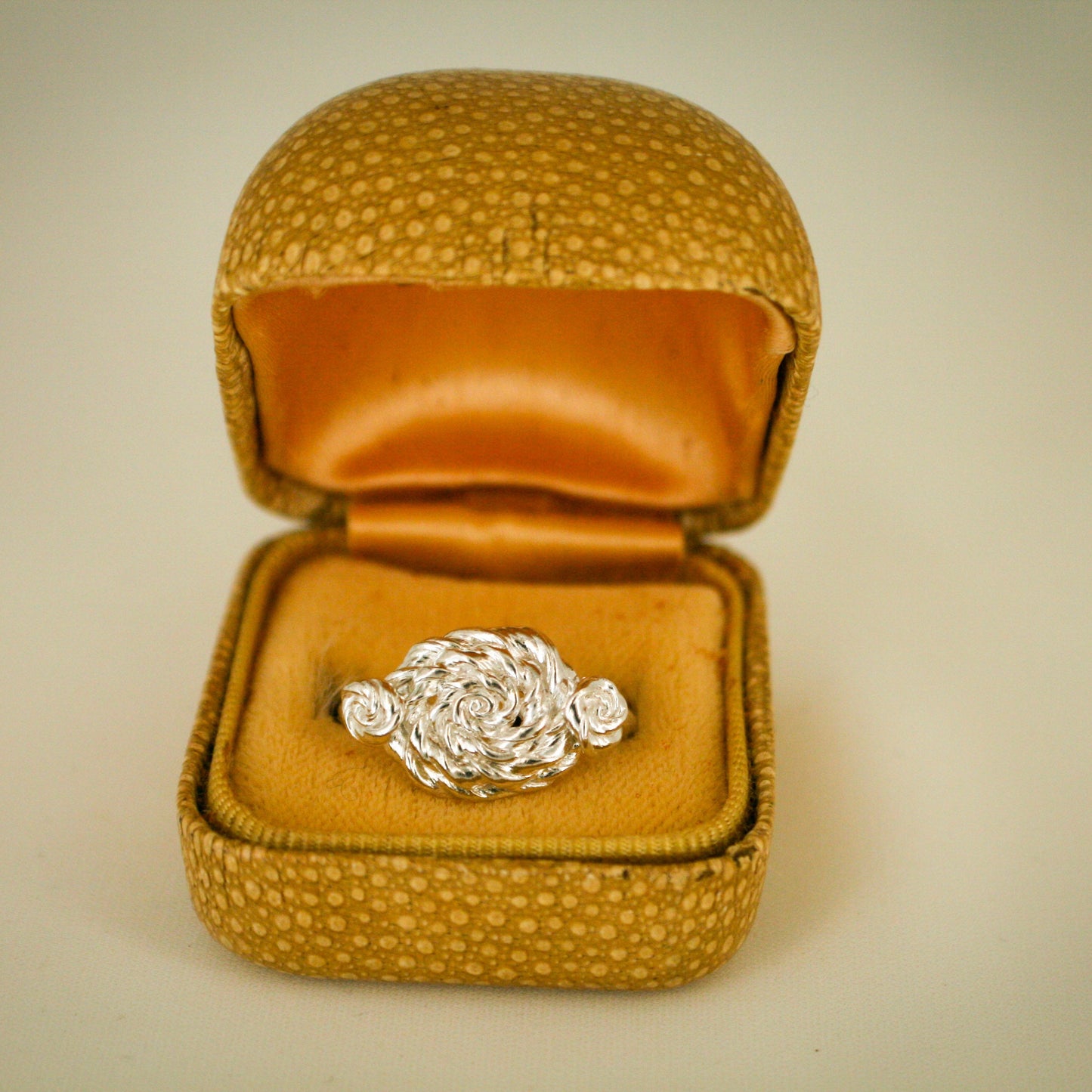 Curly Rose Ring - Sterling Silver