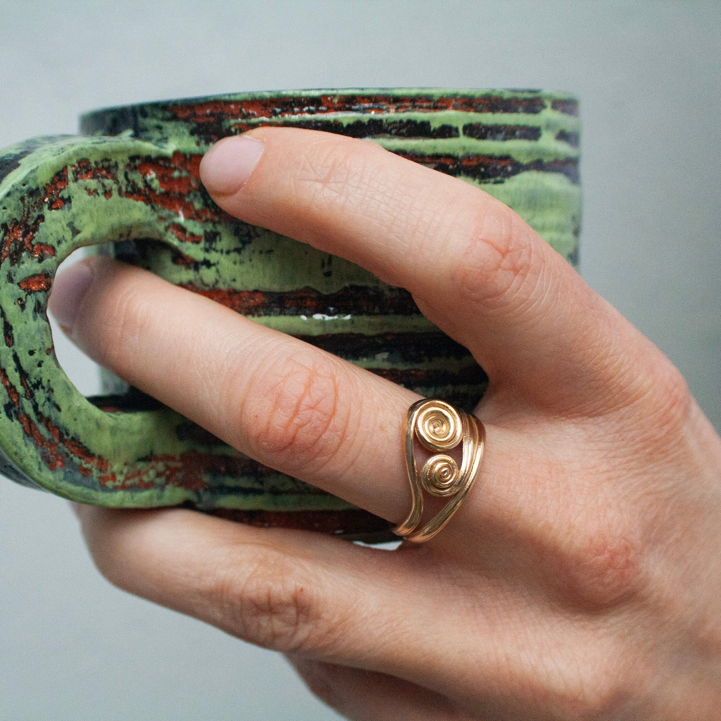 Hathor Gold Ring (Size 56)