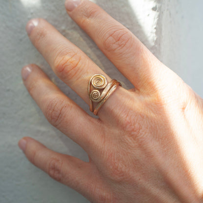 Hathor Gold Ring (Size 56)