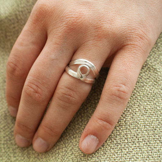 Raven Silver Ring (Size 53)