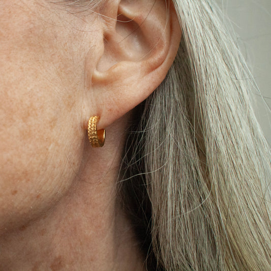 Golden Dragon Scale Creols