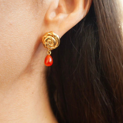 Rosetta Earrings - Gold Plated