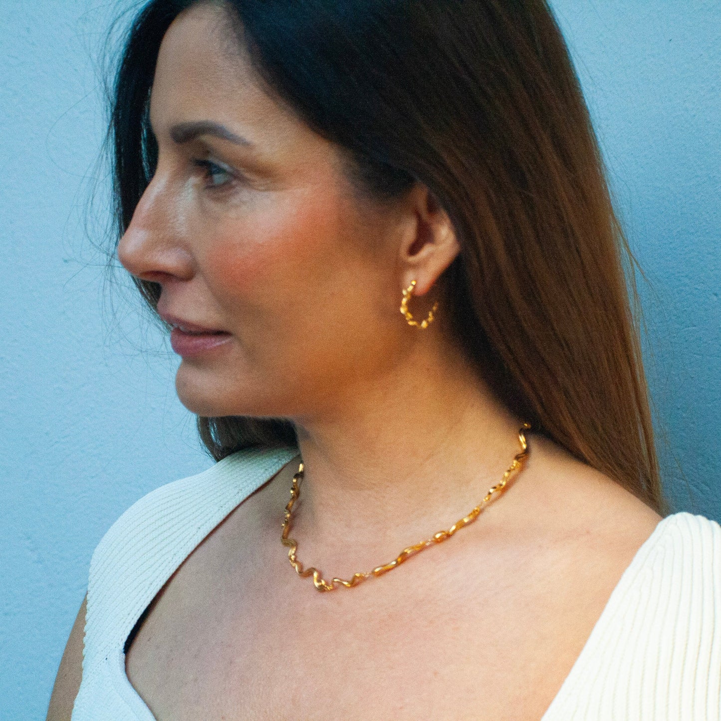 Swirl Chain - Gold Plated