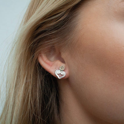 Heart Stickers - Sterling Silver