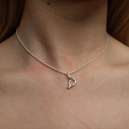 Love Letter - Letter Pendant in Sterling Silver