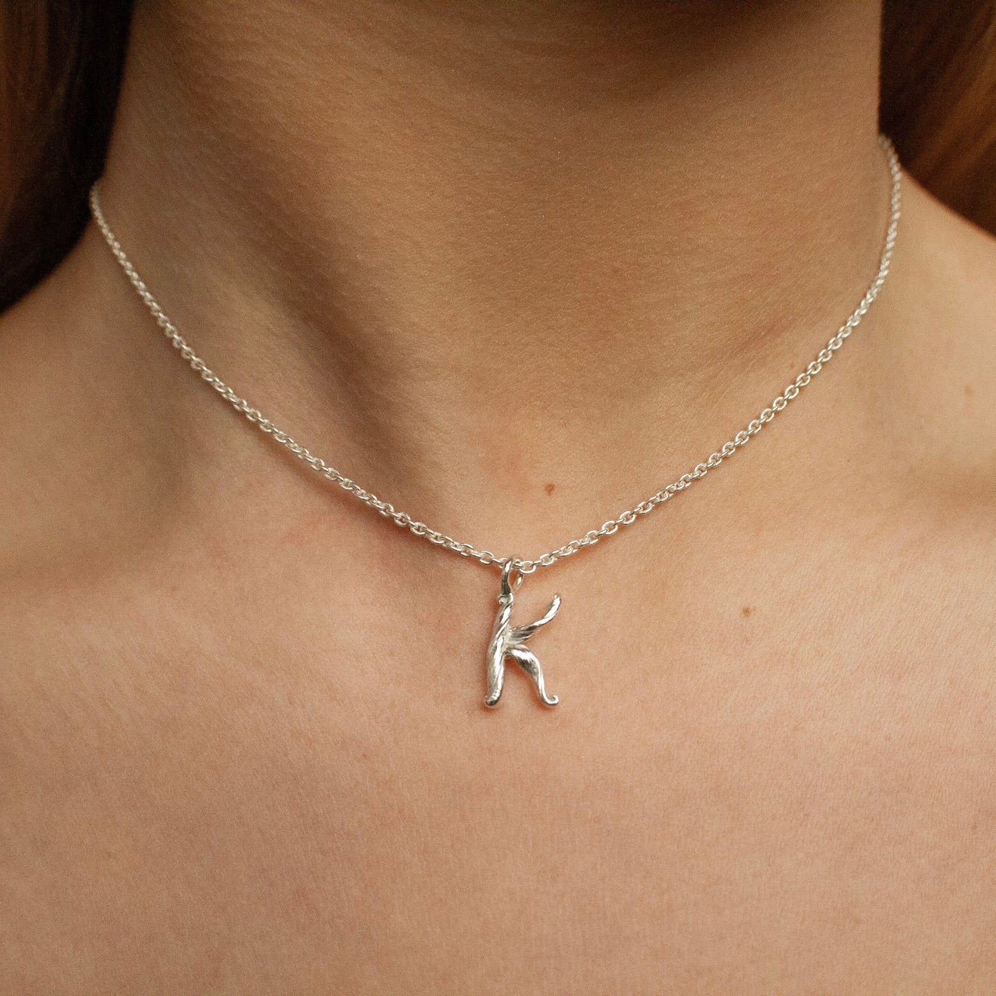 Love Letter - Letter Pendant in Sterling Silver