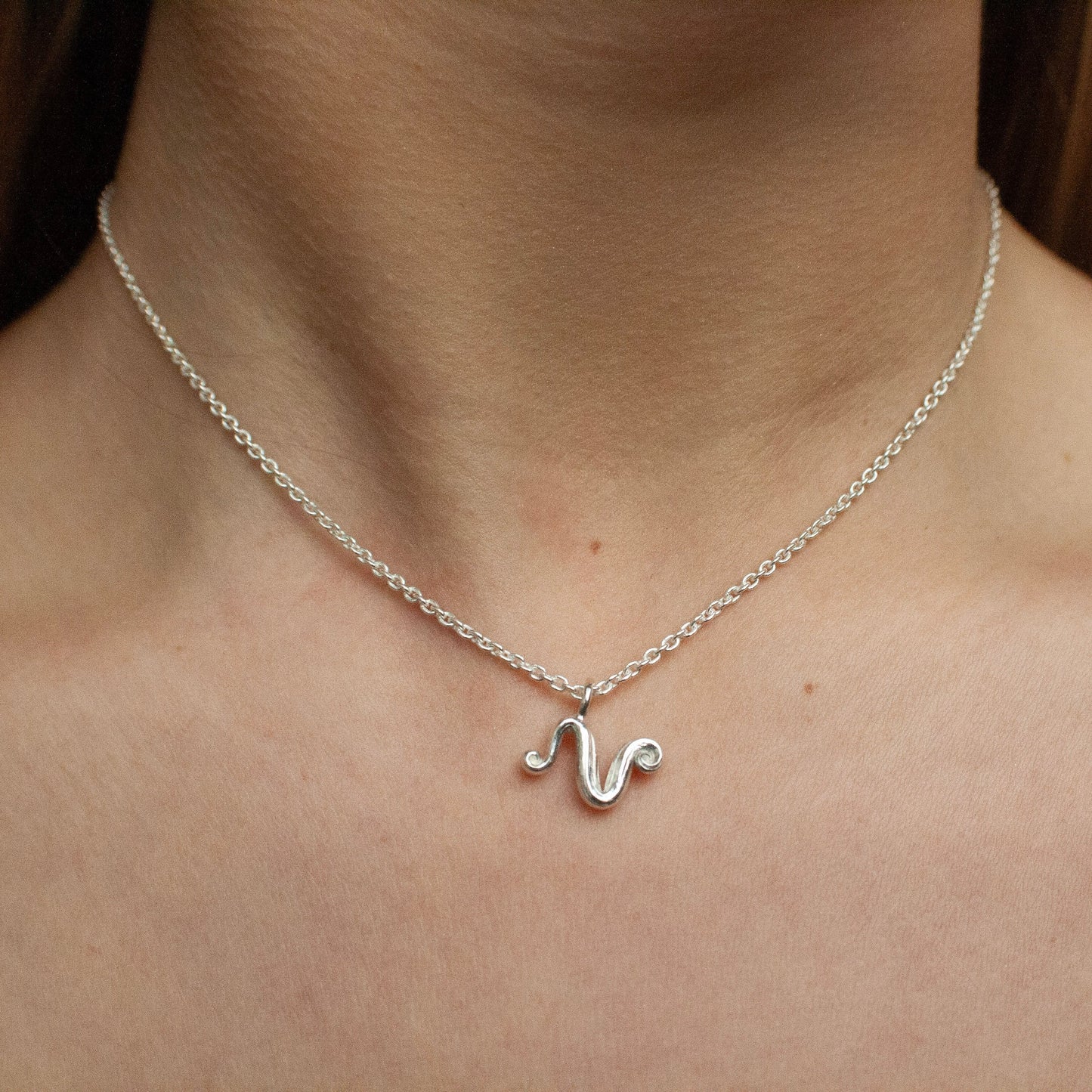 Love Letter - Letter Pendant in Sterling Silver