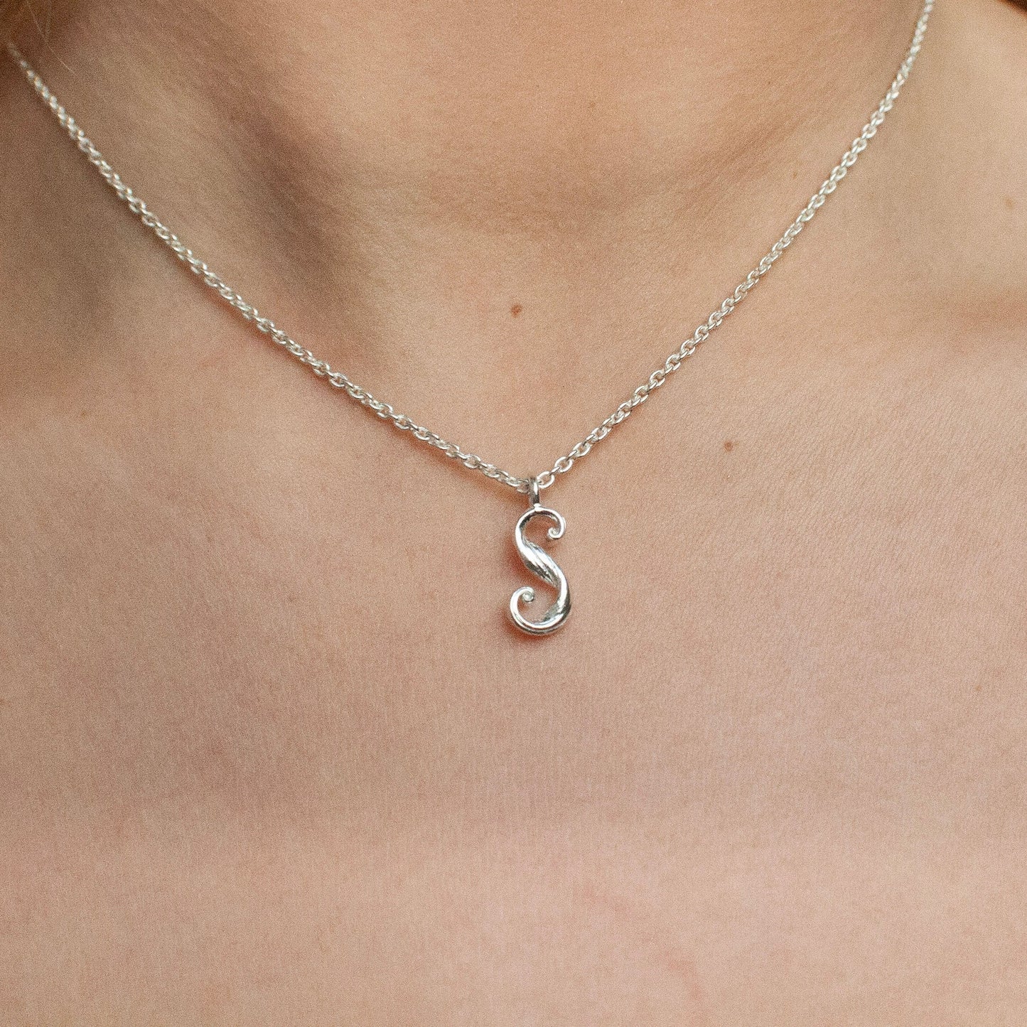 Love Letter - Letter Pendant in Sterling Silver