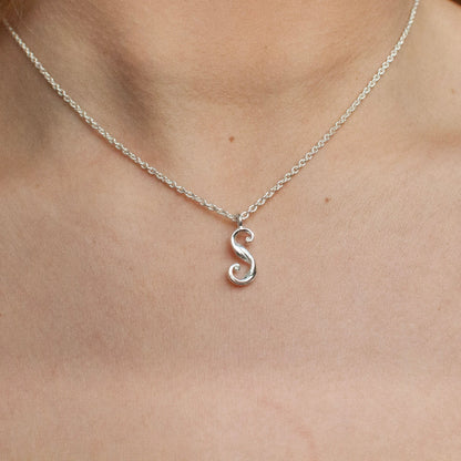 Love Letter - Letter Pendant in Sterling Silver
