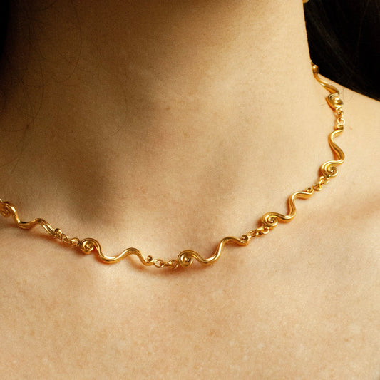 Big Swirl Chain - Gold Plated
