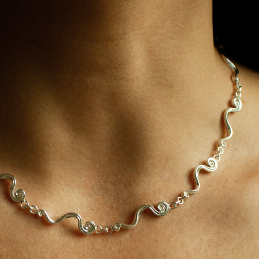 Big Swirl Chain - Sterling Silver